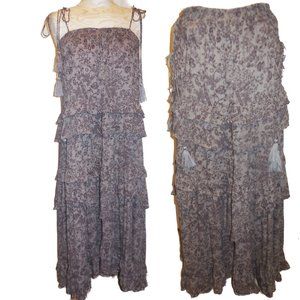 Transformer Dress-Skirt NWT MEDIUM Long Layered Floral Sundress Summer maxi